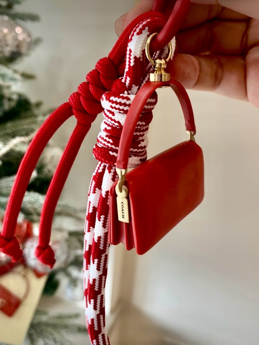 Coach Lunar New Year Red Tabby Bag Charm - Picture 4 of 8